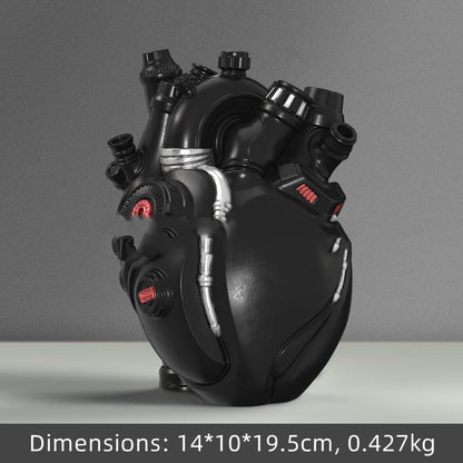 Cyber Punk Simulation Heart Vase Ornament Creative Technology Halloween Home Decor