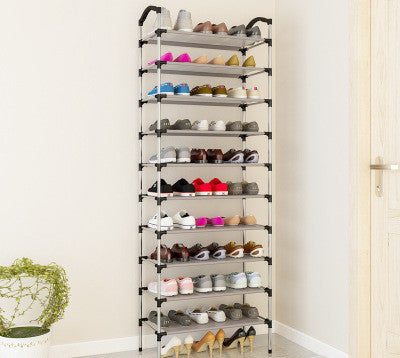 Canvas standing shoe rack shoes