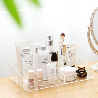 Transparent Plastic Makeup Table Finishing Box, Cosmetic Storage Box