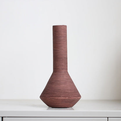 Ceramic Vase Brushed Nordic Modern Minimalist