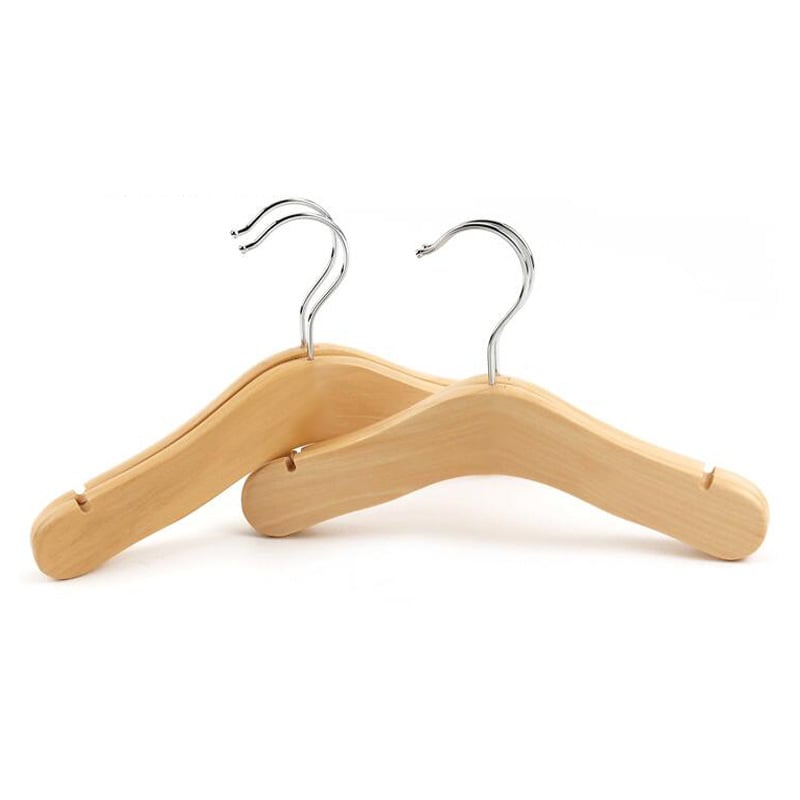 Solid Wood Clothes Hanger For Children, Children, Babies And Babies