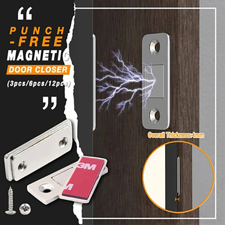 Punch-free Magnetic Door Closer