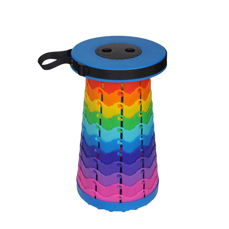 Portable Travel Folding Retractable Rainbow Stool