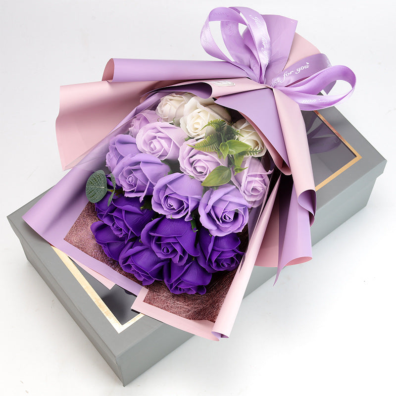 Mother's Day Gift 18 Rose Soap Bouquet Gift Box