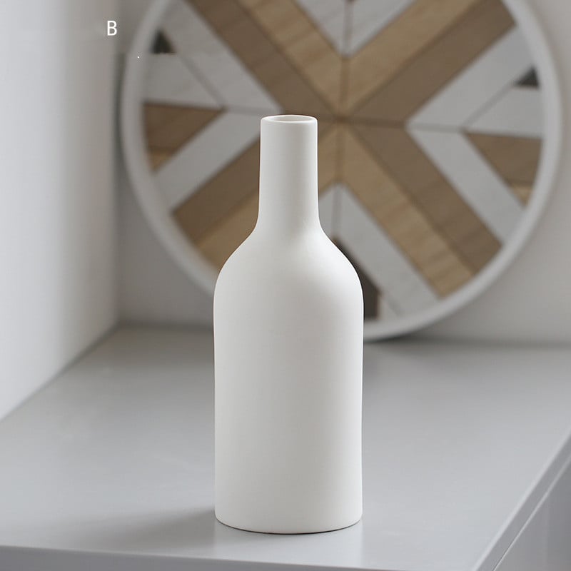 Ceramic Vase Brushed Nordic Modern Minimalist