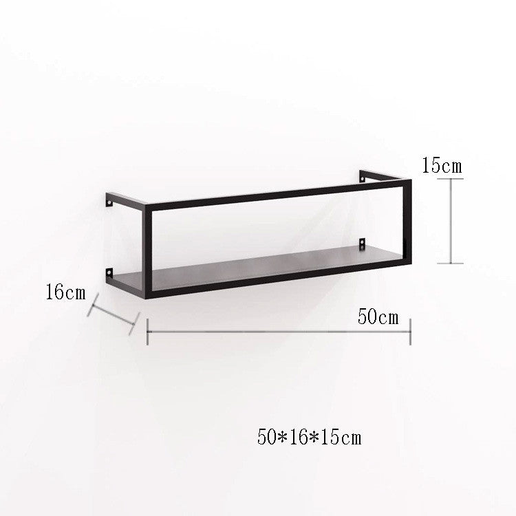 Nordic Wrought Iron Wall Shelf Creative Lattice