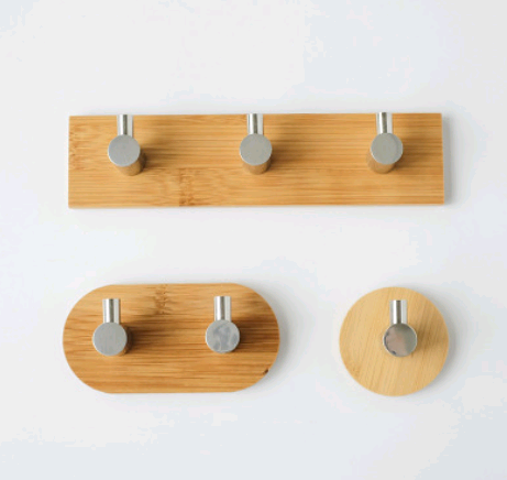 L-shaped metal coat hook