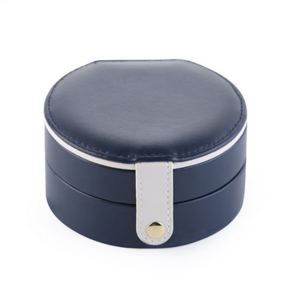 Cosmetic storage box with zipper travel portable jewelry box