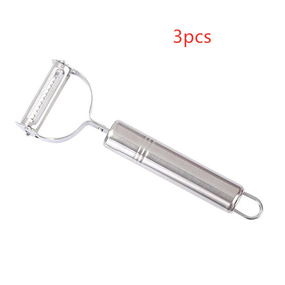 2 in1 Stainless Steel Potato Grater Julienne Peeler Kitchen Accessories Vegetables Peeler Double Planing Grater Kitchen Tools