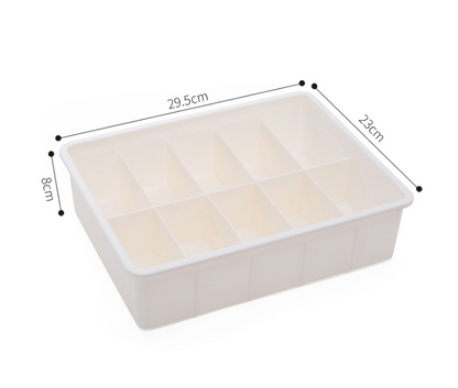 Creative multi-grid household plastic covered underwear drawer finishing box bra underwear socks storage finishing box