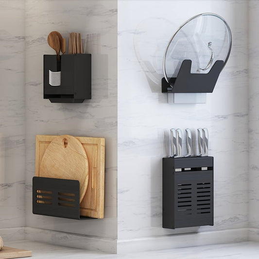 Nordic minimalist kitchen shelf