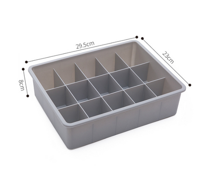 Creative multi-grid household plastic covered underwear drawer finishing box bra underwear socks storage finishing box