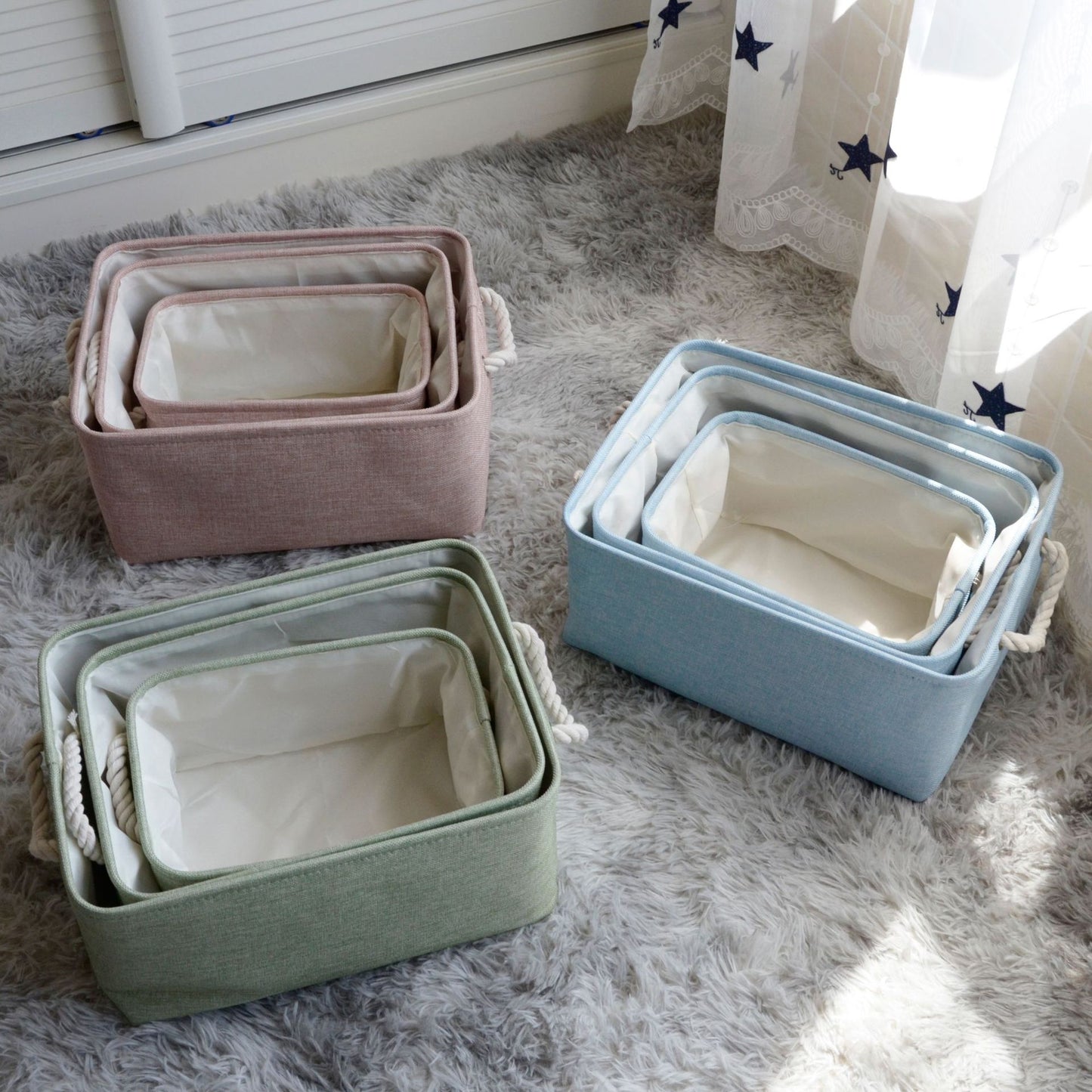 Nordic Japanese fabric storage basket