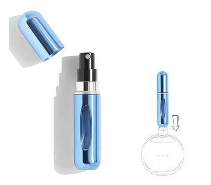 Portable Mini Aluminum Refillable Storage Bottles Perfume Spray Empty Cosmetic Containers