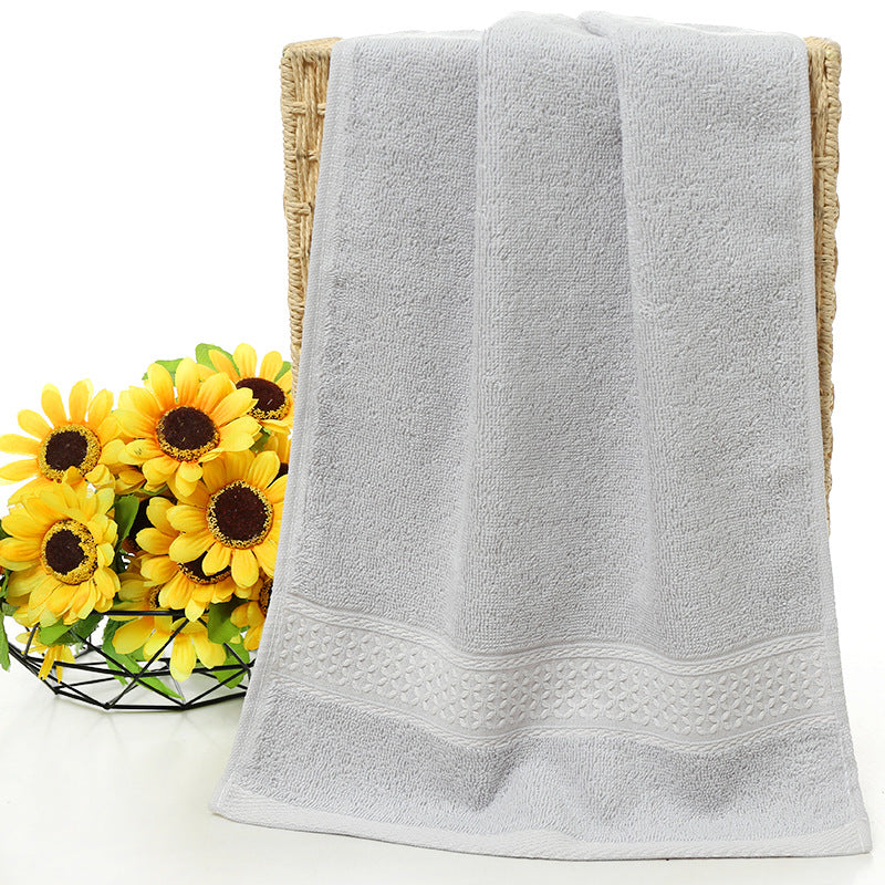 Pure cotton plain towel bath towel