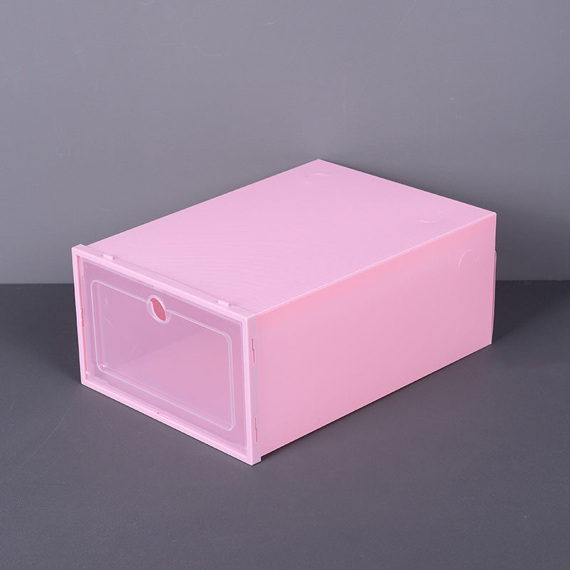 Flip Thickened Transparent Plastic Shoe Box