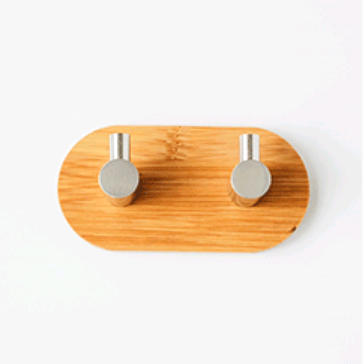 L-shaped metal coat hook