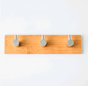 L-shaped metal coat hook