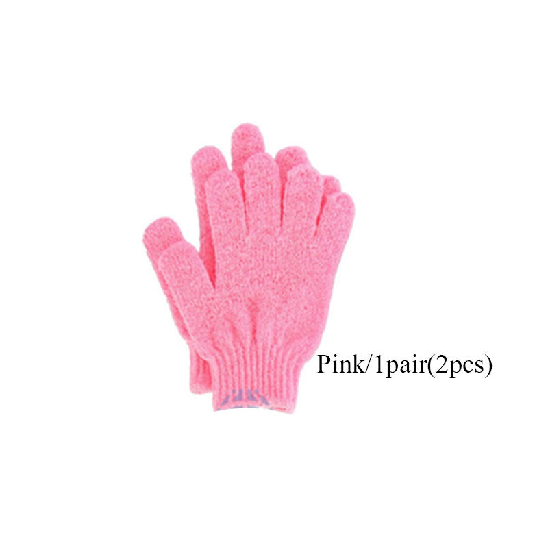 Bath towel gloves Candy color mud towel Bathroom glove bath towel