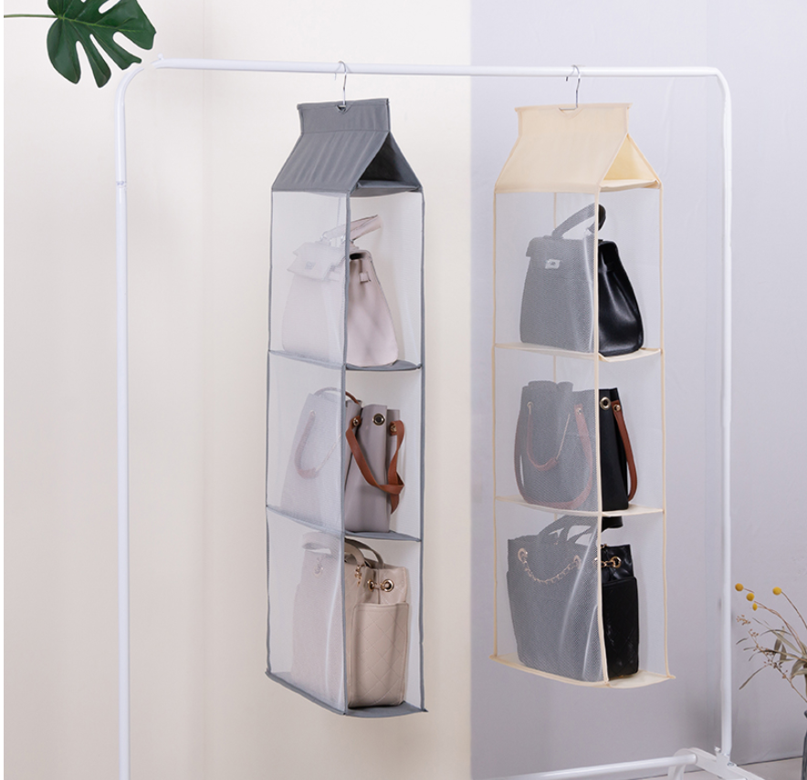 Foldable Hanging Multi-Layer Sundries Storage Rack 360 Degree Hanging Design