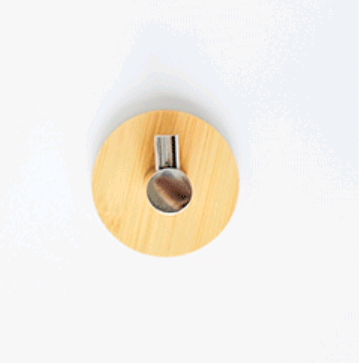 L-shaped metal coat hook