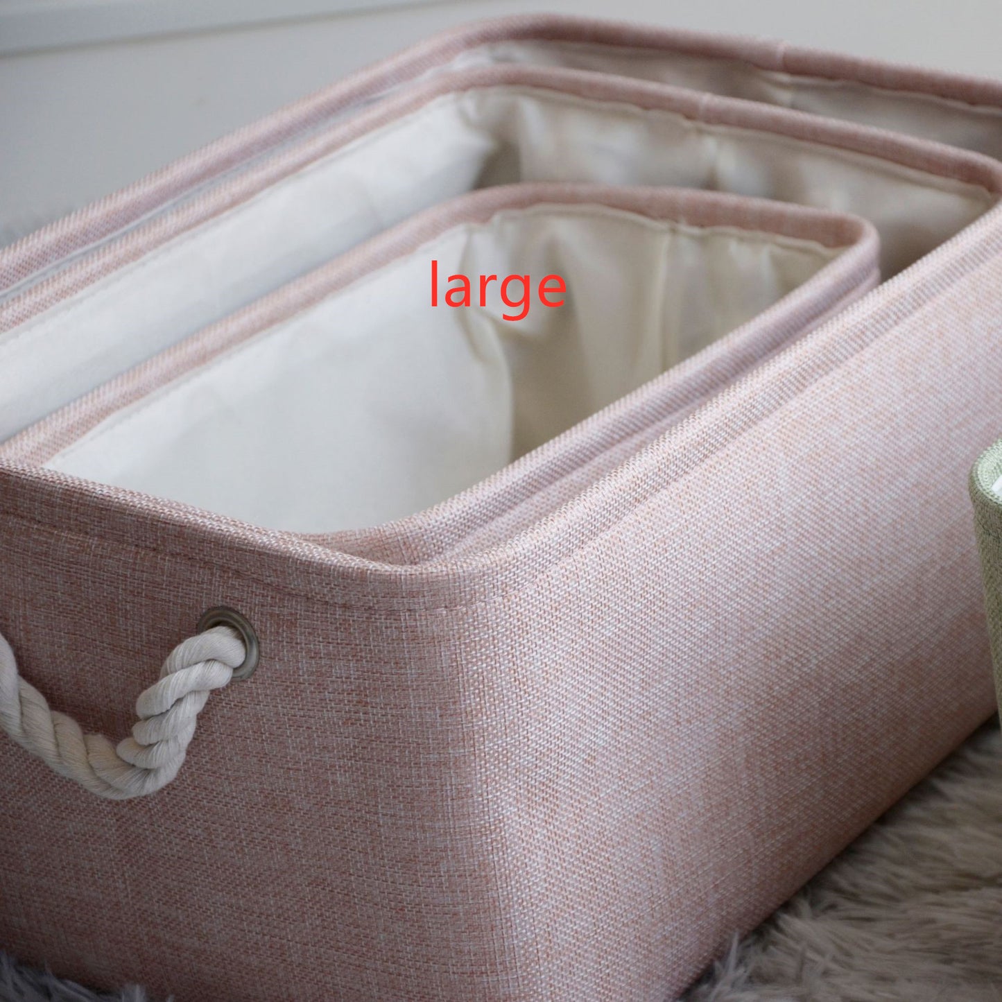 Nordic Japanese fabric storage basket