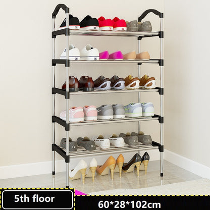 Canvas standing shoe rack shoes