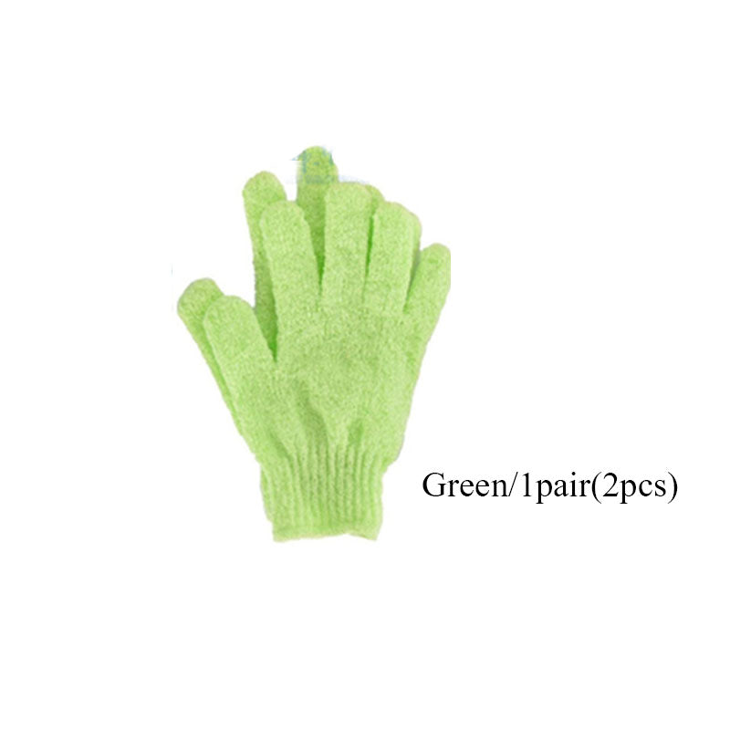 Bath towel gloves Candy color mud towel Bathroom glove bath towel