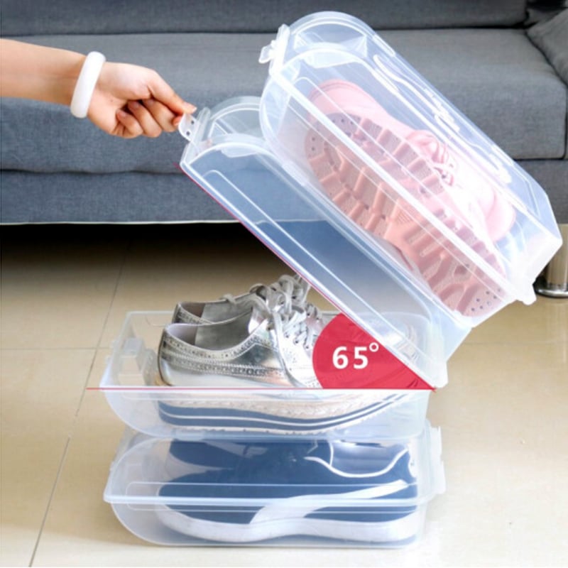 Transparent Drawer Wardrobe Shoe Storage Box