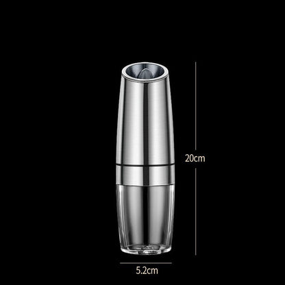 Rechargeable Electric Pepper And Salt Grinder Set One-Handed No Battery Needed Automatic Grinder With Adjustable Coarseness LED Light Refillable