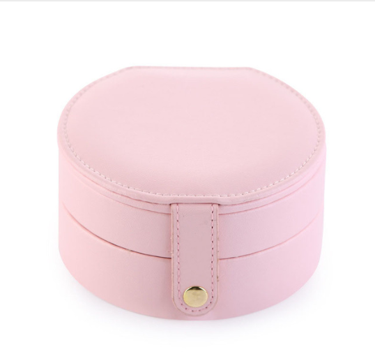 Cosmetic storage box with zipper travel portable jewelry box