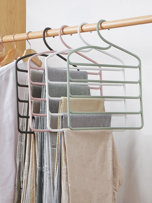 Hanger Storage Multi Layer Household Trousers Wardrobe Trouser Rack