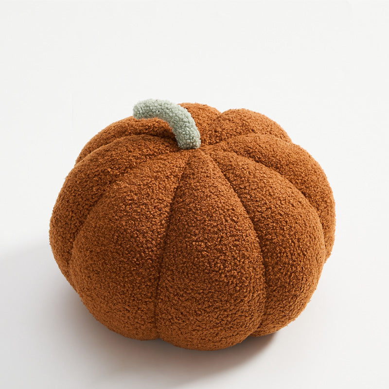 Nordic Pumpkin Round Pillow Plush Pillow Knitted Yarn