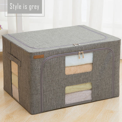 Storage Box Fabric Storage With Zipper Home