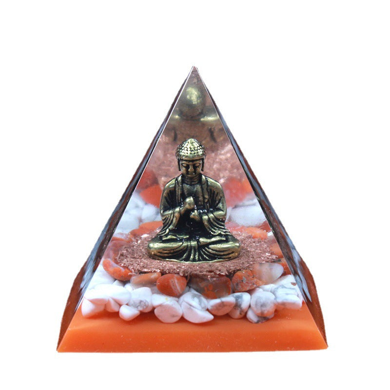 Quan Yin Orgone Energy Pyramid Ornament