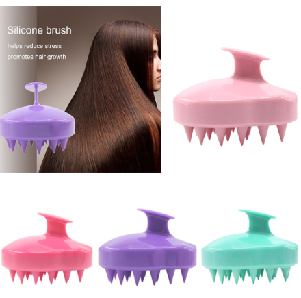 Silicone Brush To Clean The Scalp And Massage The Blood Meridians