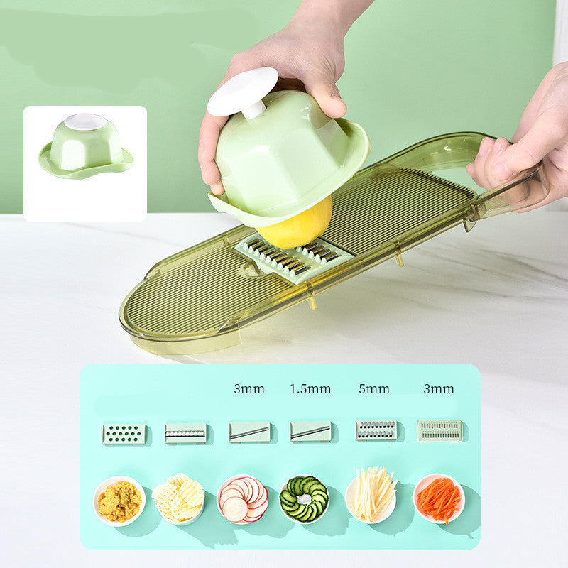 Multifunction Transparent Vegetable Cutter Steel Blade Potato Slicer Fruit Shred Dicing Blades Carrot Cheese Grater Chopper Kitchen Gadgets