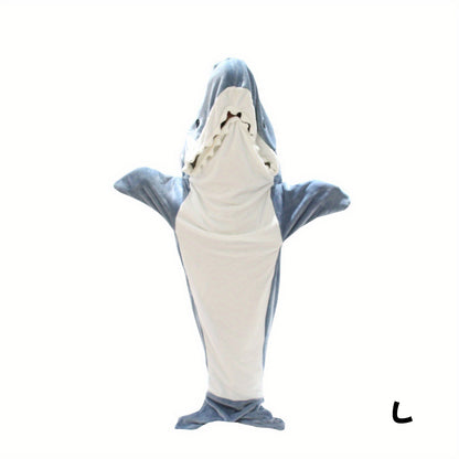 Shark Onesie Blanket For Adults, Shark Blanket Hoodie, Shark Blanket Super Soft Cozy Flannel, Boys Girls Cosplay Costume Sleeping Bag For Night