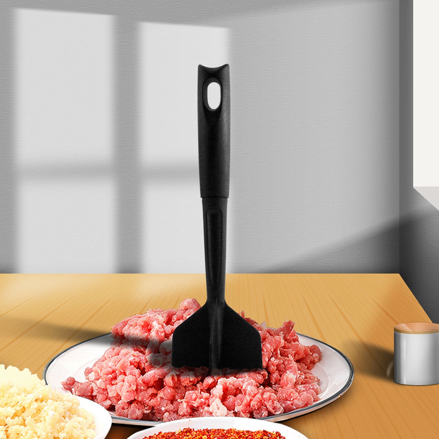 Meat Chopper Hamburger Chopper Premium Heat Resistant Masher And Smasher For Hamburger Meat Ground Beef Ground Turkey