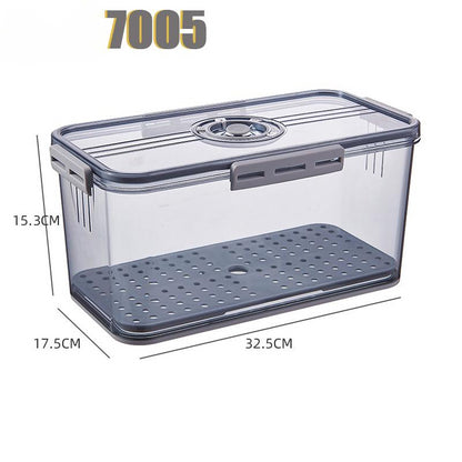 Refrigerator Storage Box Transparent Food Grade PET Plastic Storage Box