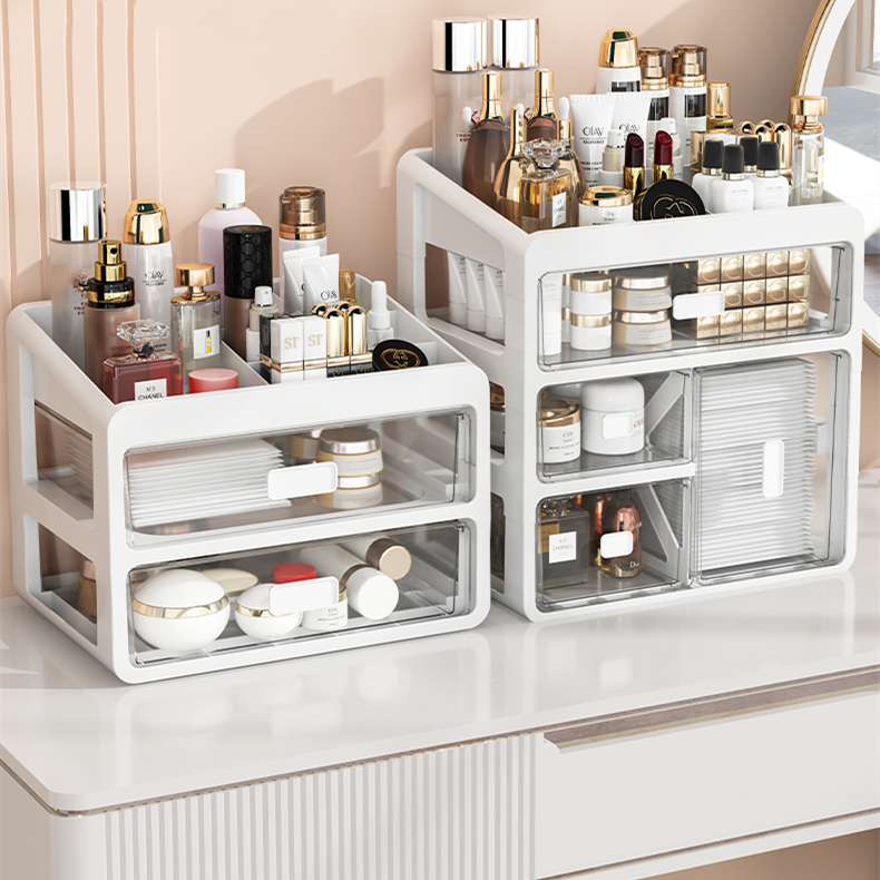 Desktop Transparent Drawer Cosmetic Storage Box