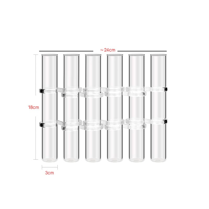 Test Tube Clear Glass Vase For Plant Bottle Flower Pot Hydroponic Container Decor Wedding Party Floral Hinged Flower Vases Home Decor