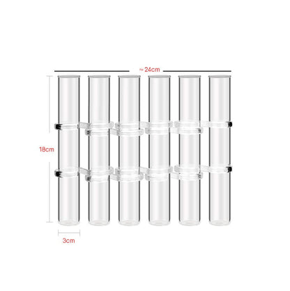 Test Tube Clear Glass Vase For Plant Bottle Flower Pot Hydroponic Container Decor Wedding Party Floral Hinged Flower Vases Home Decor