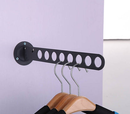 Folding Wardrobe Hanger Porous Wardrobe Clothes Rod Clothes Hook