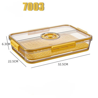 Refrigerator Storage Box Transparent Food Grade PET Plastic Storage Box