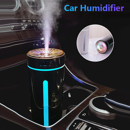 Wireless Air Humidifier Colorful Lights Mute Ultrasonic USB Fogger Diffuser Purifier 800mAh Rechargeabl Cool Mist Maker For Car