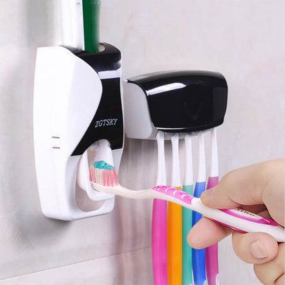 Toothbrush Holder Dust Proof Automatic Squeezer Wash Suit For Lazy Person Toothpaste Squeezer